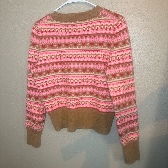 J Crew Shrunken Fair Isle Crewneck Sweater size XS - Picture 3 of 7